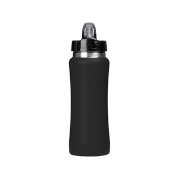 Бутылка для воды "Bottle C1", сталь, soft touch, 600 мл, черный