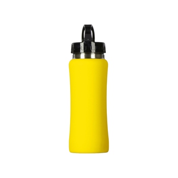Бутылка для воды "Bottle C1", сталь, soft touch, 600 мл, желтый