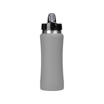 Бутылка для воды "Bottle C1", сталь, soft touch, 600 мл, серый