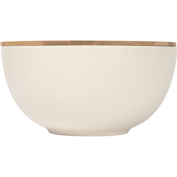 Салатник Bowl с бамбуковой крышкой, бежевый