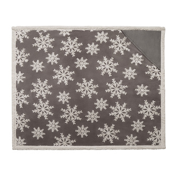 Плед Snowflake новогодний