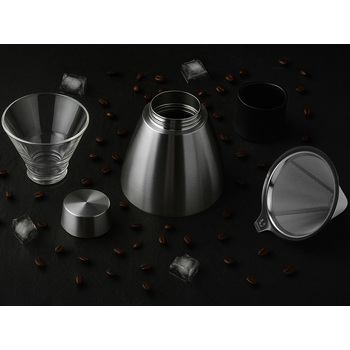 Кофеварка POUR OVER, 1000 мл, серебристый/черный