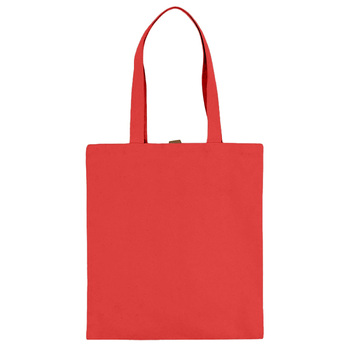 Сумка Clip из хлопка 340 г/м2 с застежкой из экокожи, красный