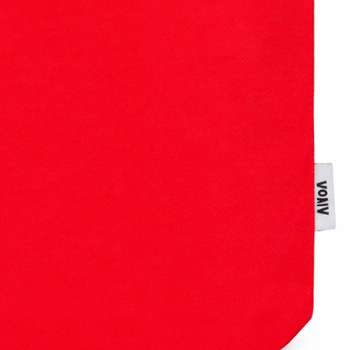 Сумка «Твил» из хлопка, 210 г/м2, красный