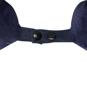 Подушка Basic из микрофибры с эффектом памяти U-shape, синий