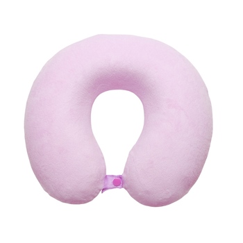 Подушка Basic из микрофибры с эффектом памяти U-shape, розовый NEW
