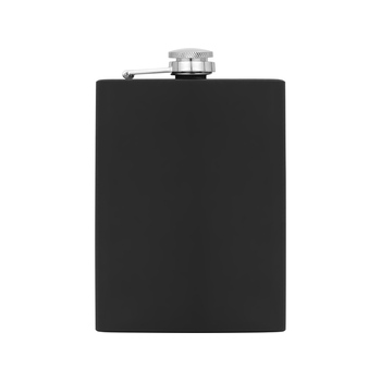 Фляжка 240 мл Remarque soft touch, 304 сталь, черный