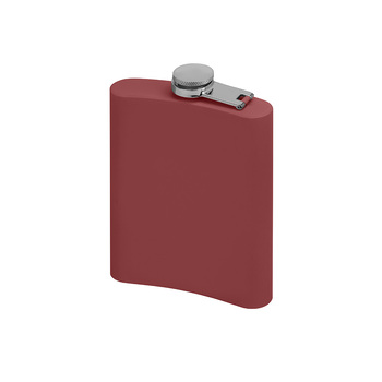 Фляжка 240 мл Remarque soft touch, 304 сталь, бургунди