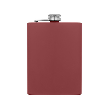 Фляжка 240 мл Remarque soft touch, 304 сталь, бургунди