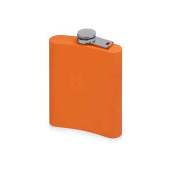 Фляжка 240 мл Remarque soft touch, 304 сталь, оранжевый