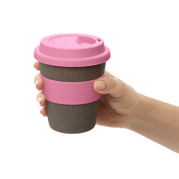 Стакан с силиконовой крышкой "Cafe", dust pink