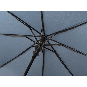 Зонт-полуавтомат Roof с куполом из переработанного пластика, антрацит 2165C