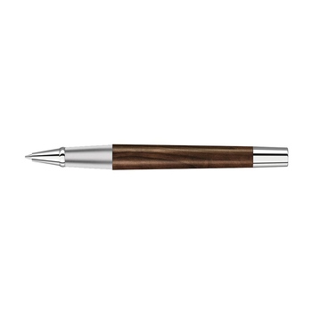 Ручка роллер "TITAN WOOD R", синий, 0.7 мм, коричневый/серебряный