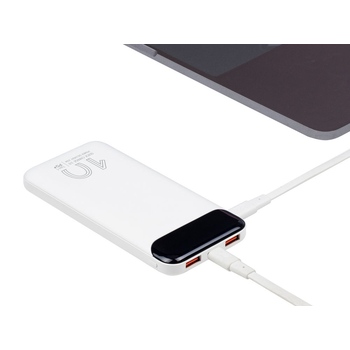 RIVACASE VA2540 (10 000mAh), QC/PD 20W внешний аккумулятор с дисплеем, белый 12/48