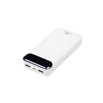 RIVACASE VA2280 (20000mAh) с дисплеем, белый, внешний аккумулятор /24