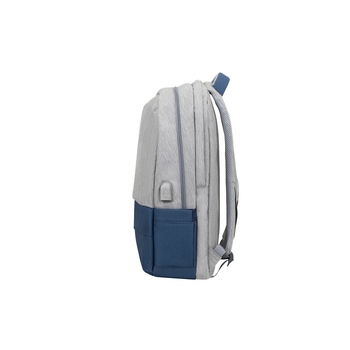 RIVACASE 7567 grey/dark blue рюкзак для ноутбука 17.3" / 6