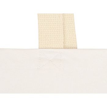 Сумка для шопинга Steady из хлопка с парусиновыми ручками, 260 г/м2, белый