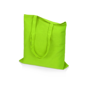 Сумка для шопинга Carryme 140 хлопковая, 140 г/м2, зеленое яблоко