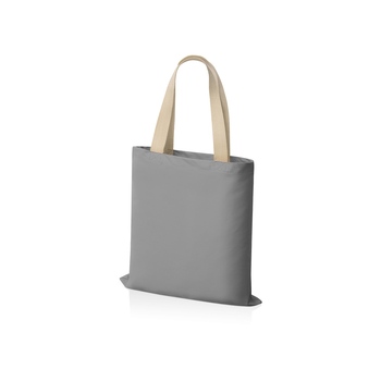 Сумка для шопинга Steady из хлопка с парусиновыми ручками, 260 г/м2, серый