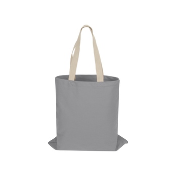 Сумка для шопинга Steady из хлопка с парусиновыми ручками, 260 г/м2, серый