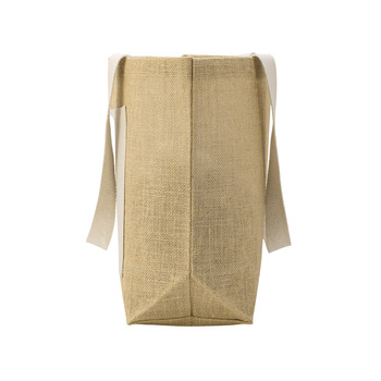 Сумка Jute джутовая с широким дном, натуральный