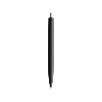 Ручка пластиковая шариковая Prodir ds6prr-Z75 "софт-тач", черный с серебристой кнопкой