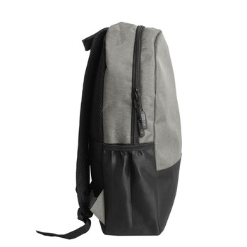 Рюкзак водостойкий "PULL", серый/чёрный, 45 x 28 x 11 см, 100% полиэстер 300D+600D