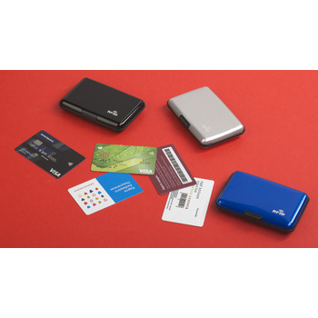 Футляр "Trust" для банковских карт и визиток с RFID - защитой от считывания данных, серебристый