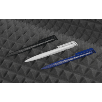 Ручка шариковая TRIAS CARBON, белый