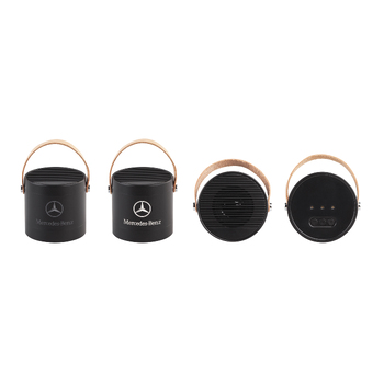 Настольная беспроводная (15W) зарядная станция "Blacksmith" с bluetooth колонкой с подсветкой логотипа