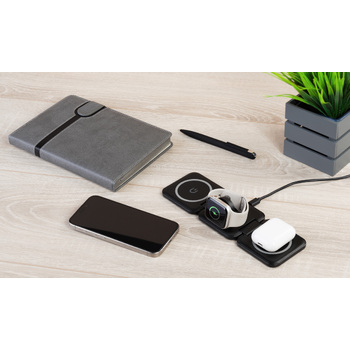 Складная беспроводная (15W) зарядная станция "Flip" с MagSafe