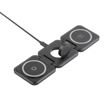 Складная беспроводная (15W) зарядная станция "Flip" с MagSafe