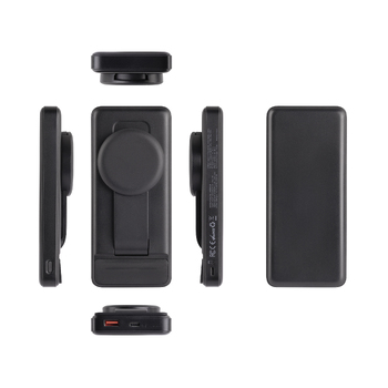 Беспроводная зарядная (20W/15W) станция-пауэрбэнк "Slider" 10000 mAh для смартфонов, наушников, часов, с подвижным зарядным блоком