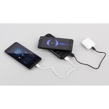 Беспроводное зарядное устройство "Sticky SOFTTOUCH", 10000 mAh с подсветкой логотипа и присосками