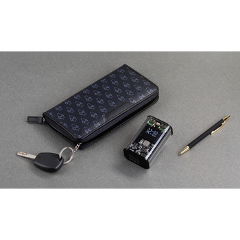 Зарядное (22.5W) устройство "Inside" 9000 mAh с прозрачным корпусом и цифровым индикатором заряда/напряжения/силы тока