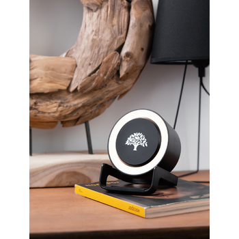 Bluetooth колонка-подставка "Smart Loud" с беспроводным (10W) зарядным устройством, лампой и подсветкой логотипа