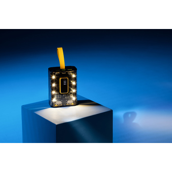 Зарядное устройство "Shine" 9000 mAh с LED-подсветкой, встроенными кабелями Type-C/Lightning/USB