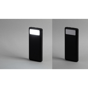 Зарядное устройство "Lumos" 10000 mAh с фонариком, черный