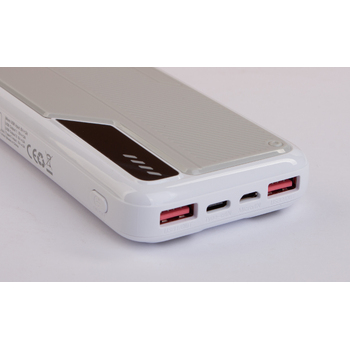 Зарядное устройство "Connect" 10000 mAh со встроенными Type-C/Lightning кабелями