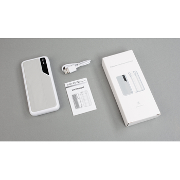 Зарядное устройство "Connect" 10000 mAh со встроенными Type-C/Lightning кабелями