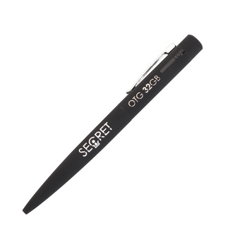 Ручка шариковая "Secret" с флеш-картой OTG 32Gb (USB2.0/Type-C), покрытие soft touch