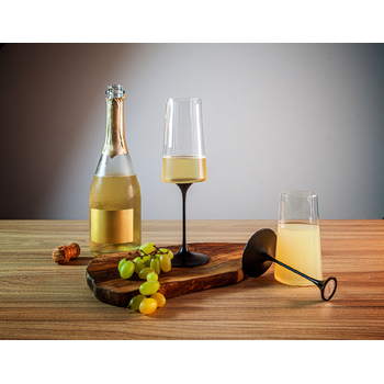 Хрустальный бокал для игристого вина на магните Trebonn SplitGlass, 2 шт, 320 мл