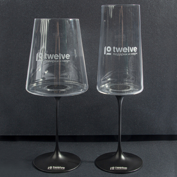 Хрустальный бокал для игристого вина на магните Trebonn SplitGlass, 2 шт, 320 мл