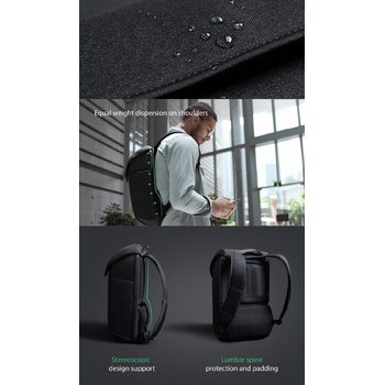 Рюкзак KORIN ClickPack X 45х32х15,5 см, с клапаном, черный