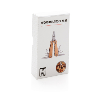 Мини-мультитул Wood, коричневый