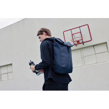 Антикражный водонепроницаемый рюкзак Urban Flap-Top, темно-синий