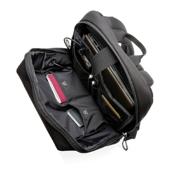 Рюкзак Swiss Peak с RFID-защитой и USB-A из rPET AWARE™, 15,6’’