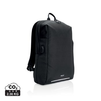 Рюкзак Swiss Peak с RFID-защитой и USB-A из rPET AWARE™, 15,6’’