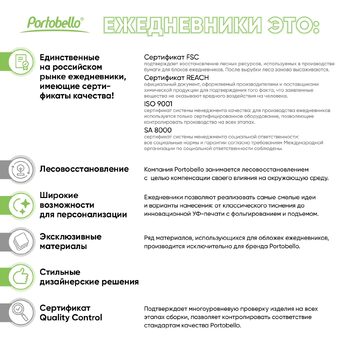 Ежедневник Стар (Star) недатированный, синий (с упаковкой, со стикерами)