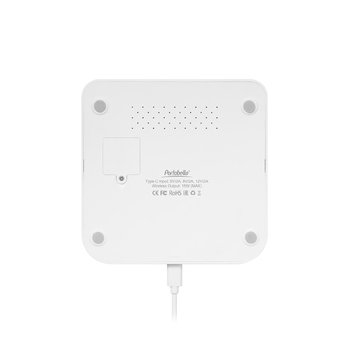 Зарядная станция с часами 15W Ригель (Rigel), белая